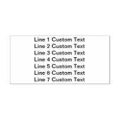 Voeg je favoriete tekst, Business 7 Lines toe Zelfinktende Stempel (Design)