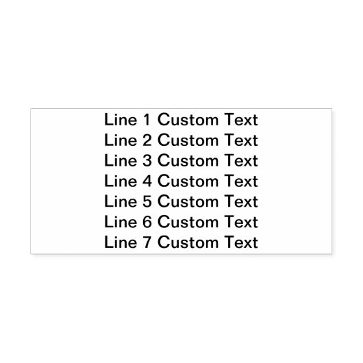 Voeg je favoriete tekst, Business 7 Lines toe Zelfinktende Stempel (Design)