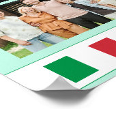 Voeg je foto 2024 italiaanse kalender met Feestdag Poster (Hoek)