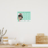 Voeg je foto 2024 italiaanse kalender met Feestdag Poster (Keuken)