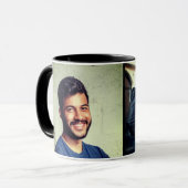 Voeg je foto 2x toe mok (Voorkant links)