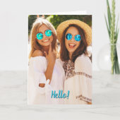 Voeg je foto aan aangepaste groet toe kaart (Voorkant)