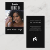 Voeg je foto, actrice, Singer, model toe Visitekaartje (Voorkant / Achterkant)