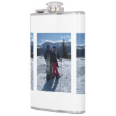 Voeg je foto bruidsmeisje bruidegom toe heupfles (Links)