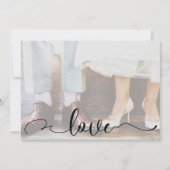 Voeg je foto, Elegant Script, Sla de datum op Save The Date (Achterkant)