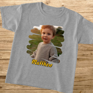 Voeg je foto en naam toe. Aangepast gepersonalisee T-shirt