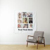 Voeg je foto en tekst tapijt toe wandkleed (In situ)