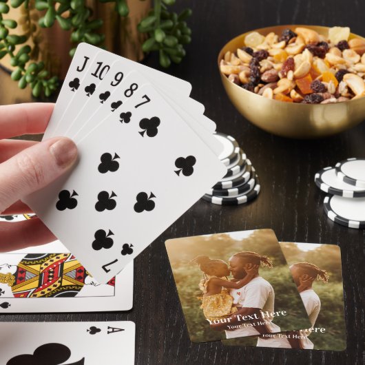 Voeg je foto en tekst toe Speelkaarten (Insitu)