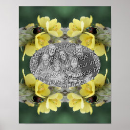 Voeg je foto kever toe op Mullein Flower Lijst Poster