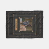 Voeg je foto Malinois toe - Belgische herder Fleece Deken (Voorkant (Horizontaal))