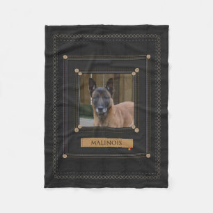 Voeg je foto Malinois toe - Belgische herder Fleece Deken