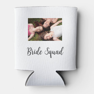 Voeg je foto naam bruidsmeisje selectie bruid part blikjeskoeler
