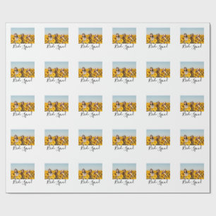 Voeg je foto naam bruidsmeisje selectie bruid part cadeaupapier