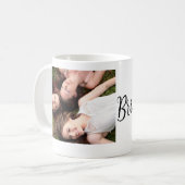 Voeg je foto naam bruidsmeisje selectie bruid part koffiemok (Voorkant links)