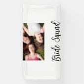 Voeg je foto naam bruidsmeisje selectie bruid part spandoek (Verticaal)