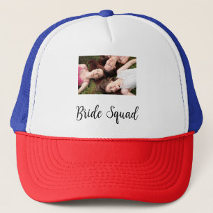 Voeg je foto naam bruidsmeisje selectie bruid part trucker pet