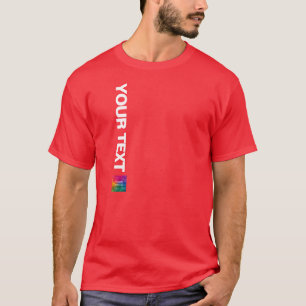 Voeg je foto of Logo Red Sjabloon Mannen kerst toe T-shirt
