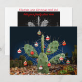 Voeg je foto op de achterkant toe, met de kerst va feestdagenkaart (Voorkant / Achterkant)