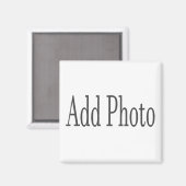 Voeg je foto ronde of vierkante magneet toe (Voorkant / Achterkant)