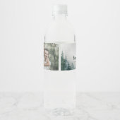 Voeg je foto Rustic Weddenschap Water FlesLabel to Waterfles Etiket (Achterkant)