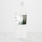 Voeg je foto Rustic Weddenschap Water FlesLabel to Waterfles Etiket (Voorkant)