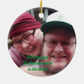 voeg je foto toe aan dit schopende ornament kanker (Achterkant)