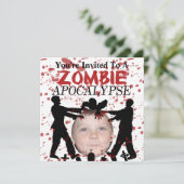 Voeg je foto toe aan een Zombie Apocalypse-invasie Kaart (Staand voorkant)