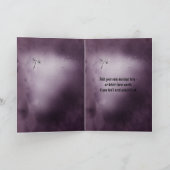 Voeg je foto toe aan het romantische paarse Gotisc Kaart (Binnen)