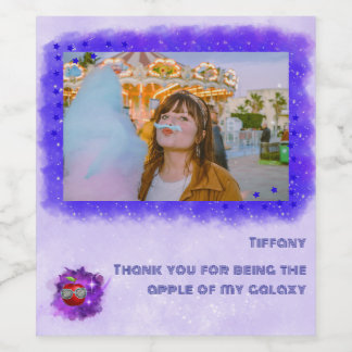 Voeg je foto toe aan Thankful Galaxy Label Wijn Etiket