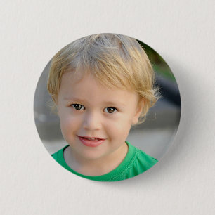 Voeg je foto toe Aangepast gepersonaliseerd Ronde Button 5,7 Cm