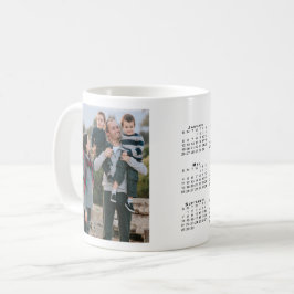 Voeg je foto toe Aangepaste 2025 Kalender Koffiemok