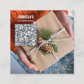 Voeg je foto toe – Aangepaste kerst Visitekaartjes (Voorkant)