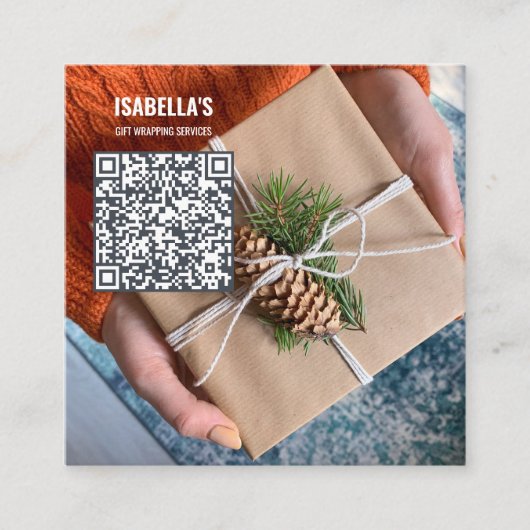 Voeg je foto toe – Aangepaste kerst Visitekaartjes (Voorkant)