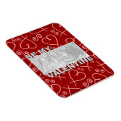 VOEG je foto toe Be My Valentijn Lijst - Red Heart Magneet (Rechterzijde)