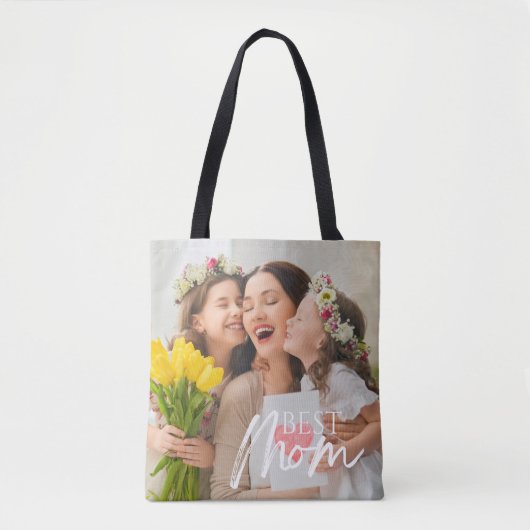 VOEG JE FOTO TOE BEEST MOEDER  TOTE BAG (Voorkant)