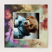 Voeg je foto toe Bloemenpuzzel Legpuzzel (Horizontaal)