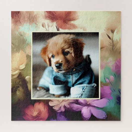 Voeg je foto toe Bloemenpuzzel Legpuzzel (Verticaal)