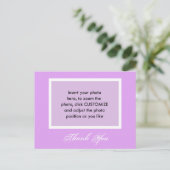 Voeg je foto toe, dank je briefkaart. briefkaart (Staand voorkant)