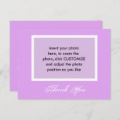 Voeg je foto toe, dank je briefkaart. briefkaart (Voorkant / Achterkant)