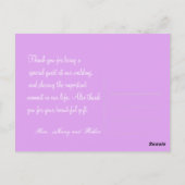 Voeg je foto toe, dank je briefkaart. briefkaart (Achterkant)