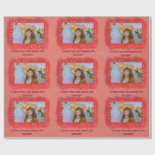 Voeg je foto toe Dankbaar Galaxy Wrapping Paper Cadeaupapier (Vlak)