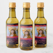 Voeg je foto toe Dankbare Galaxy-labels Wijn Etiket (Flessen)