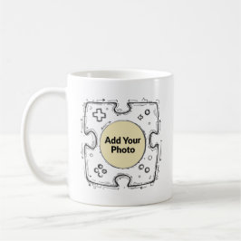 Voeg je foto toe Gamer Controller Doodle Frame  Koffiemok