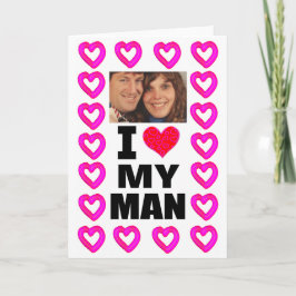 Voeg je foto toe Ik hou van mijn man Kaart