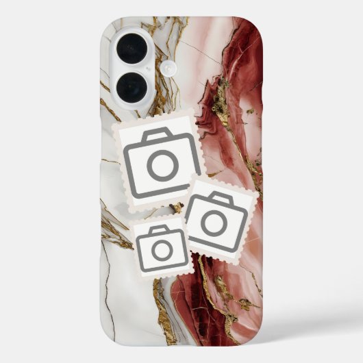 Voeg je foto toe in een marmeren tas Case-Mate iPhone case (Achterkant)