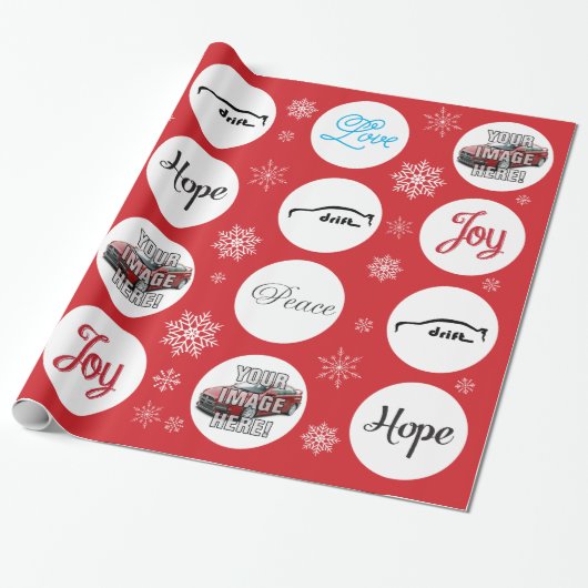 Voeg je foto toe! Mitsubishi Evo X Cadeaupapier (Uitgerold)