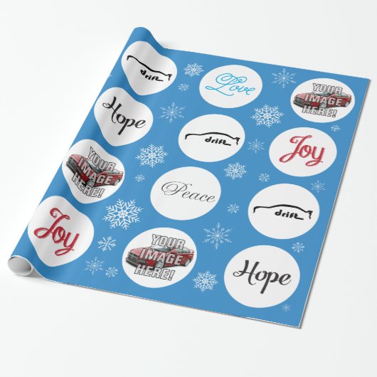 Voeg je foto toe! Mitsubishi Evo X Cadeaupapier (Uitgerold)