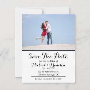 Voeg je foto toe om de datum van de bruiloft op te save the date