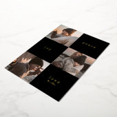 VOEG JE FOTO TOE | Prettig Kerstmis VRREDE VREUGDE Folie Feestdagenkaart (Gedraaid)