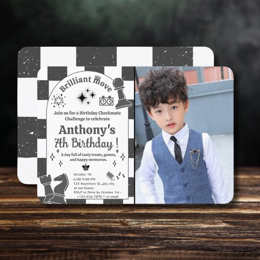 Voeg je foto toe Schaaktoernooi Verjaardag voor Jo Kaart